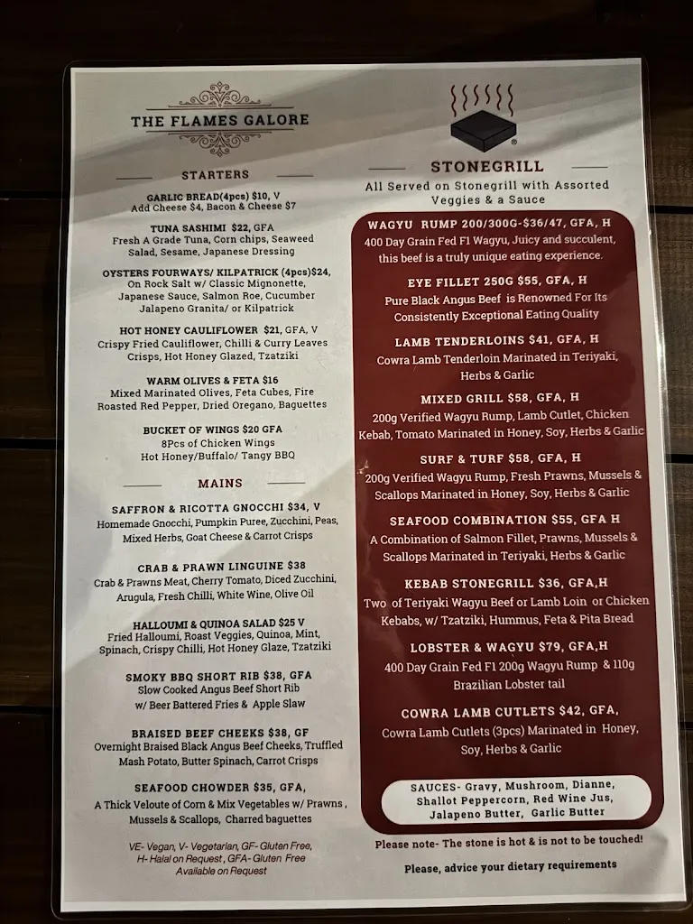 Menu_The Flames Galore (Stonegrill Dining) | Best Stonegrill Restaurant in Canberra_Ainslie_image_old_3