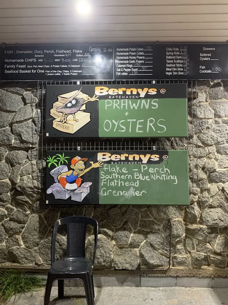 Menu_Bernys at Batehaven_Batehaven_image_old_2