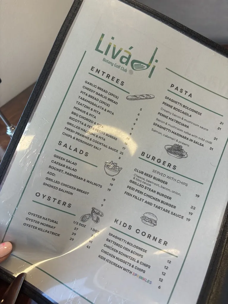 Menu_Livadi Restaurant at Botany Golf Club_Chifley_image_old_2