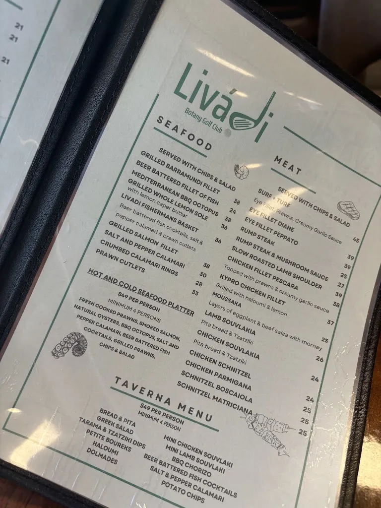 Menu_Livadi Restaurant at Botany Golf Club_Chifley_image_old_3