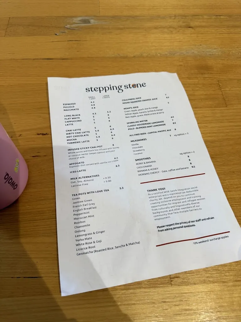 Menu_Cafe Stepping Stone Strathnairn_Charnwood_image_old_1