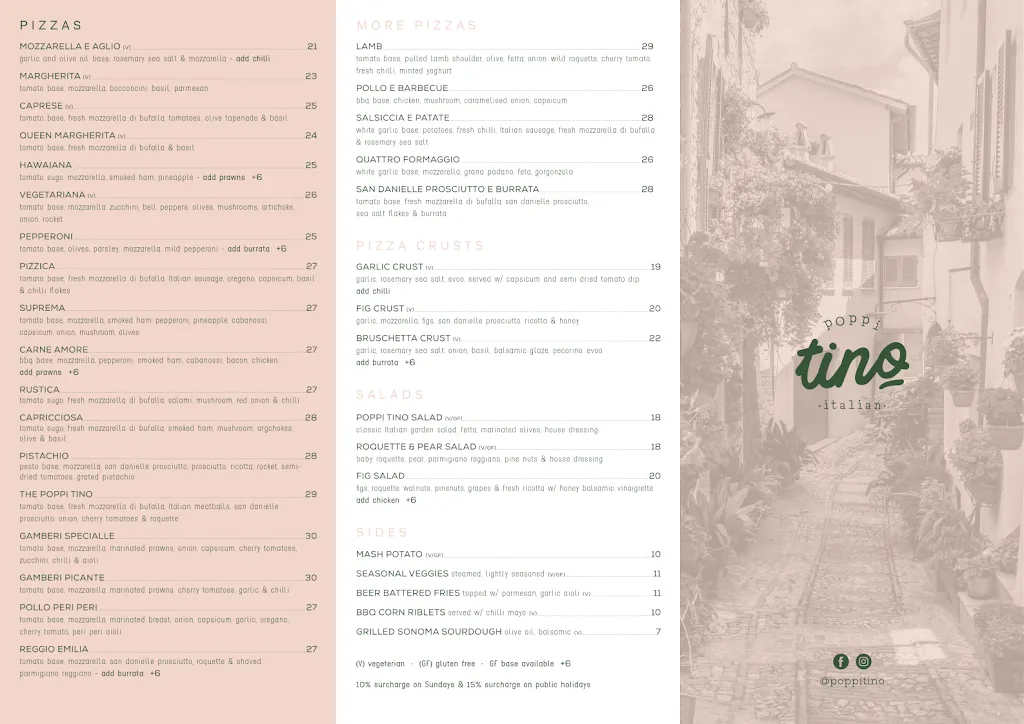 Poppi Tino restaurant in Beecroft