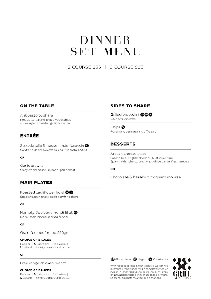 33Grill - Bar & Dining_Belrose_menu_bild_2