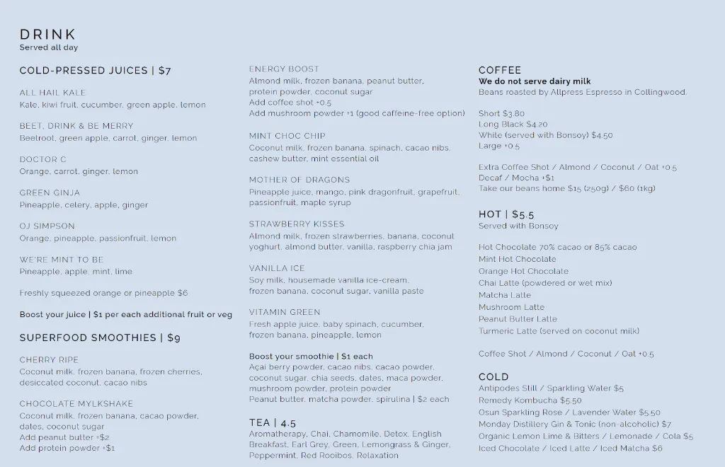 Menu_The Sweet Meadow_Berrigan_image_old_1
