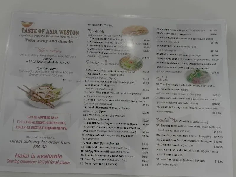 Menu_Taste of Asia Weston (Traditional Vietnamese)_Chapman_image_old_1