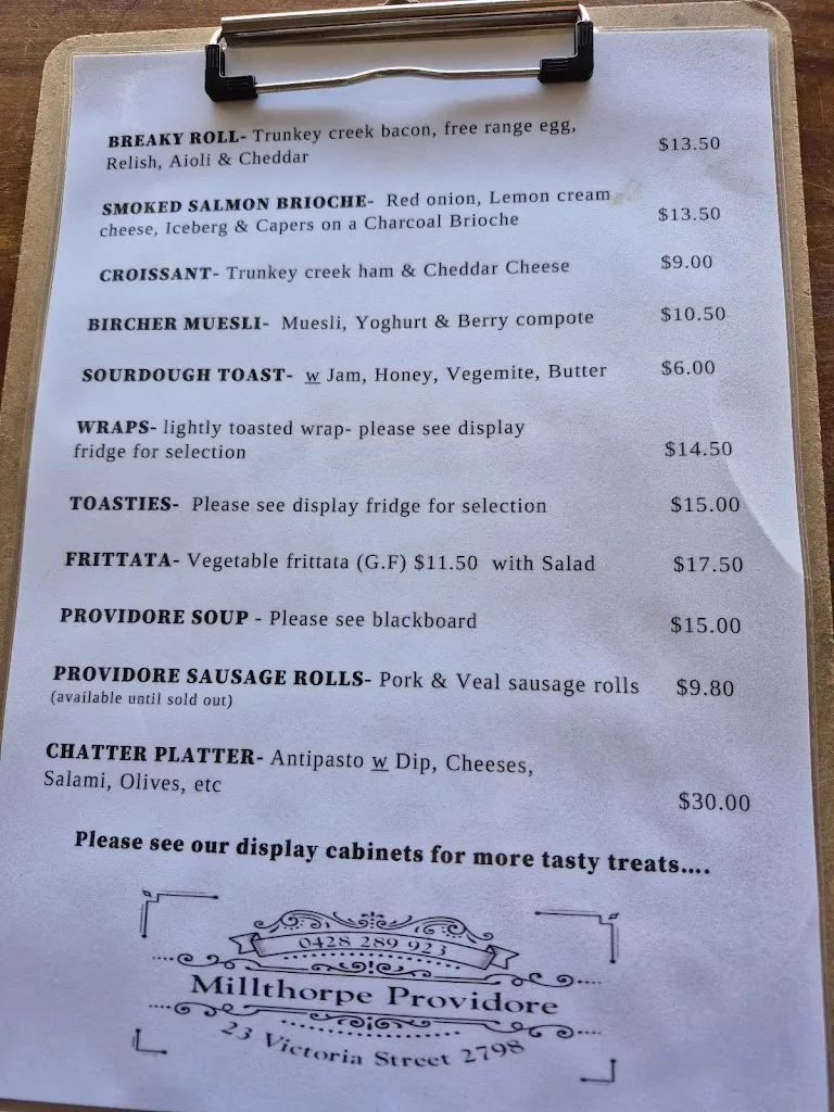 Menu_Millthorpe Providore_Blayney_image_old_2