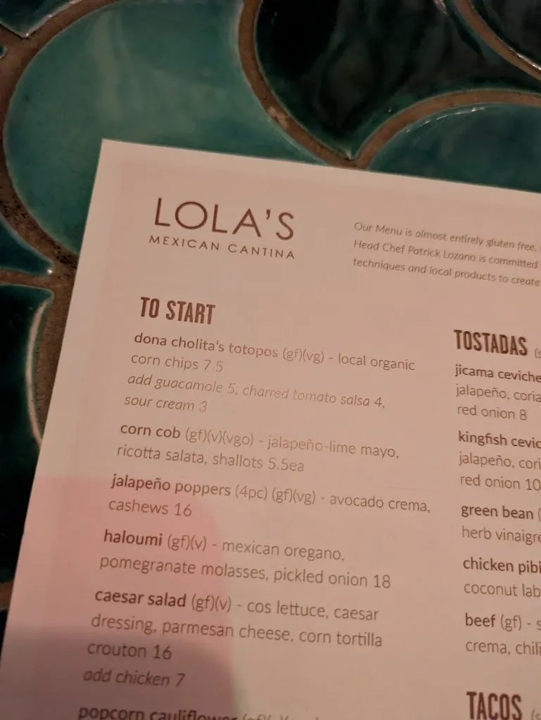 Lola's Mexican Cantina restaurant in Bogangar