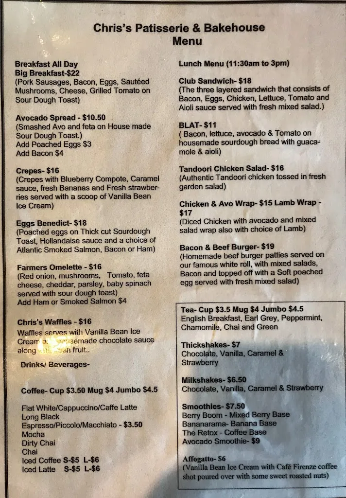 Chris's Patisserie & Bakehouse_Chapman_menu_imagen_2