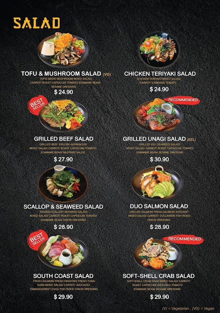 Menu_BELEAF TABLE Japanese Restaurant_Bomaderry_image_old_2