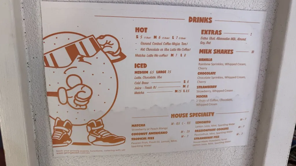 Menu_George’s Deli_Bogangar_image_old_2
