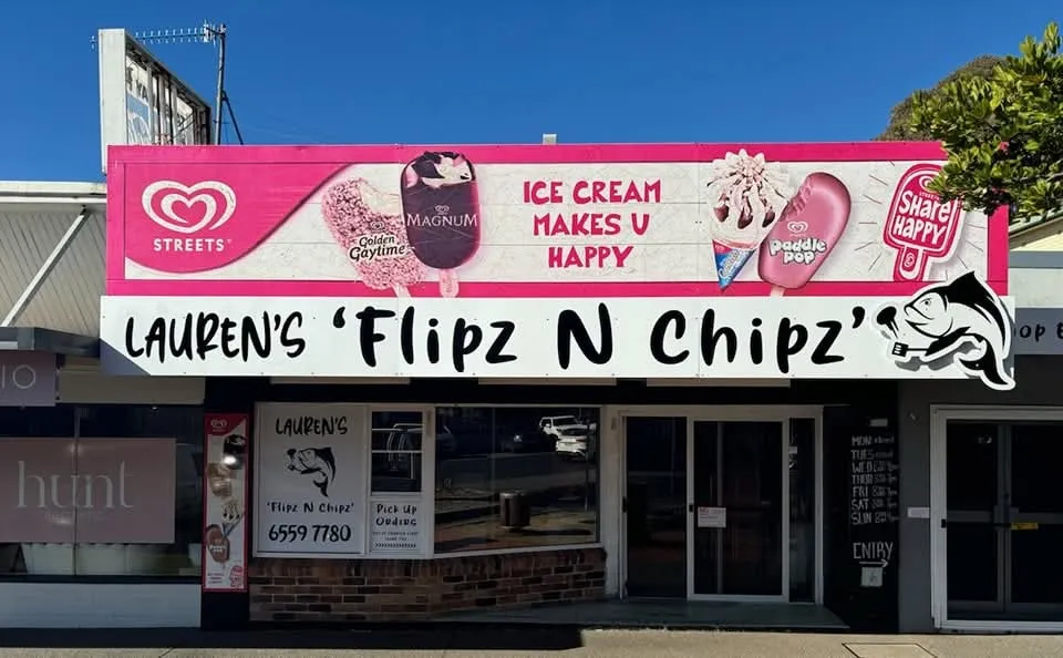 Flipz n Chipz restaurant in Bonny Hills