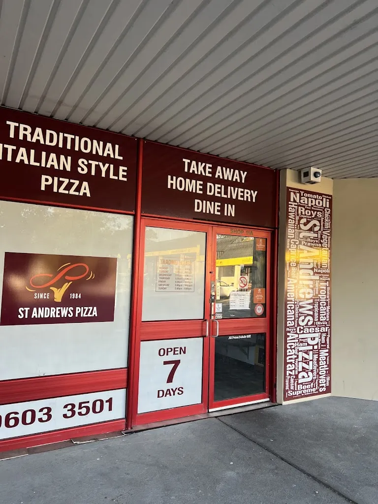 St Andrews Pizza restaurant in Bow Bowing