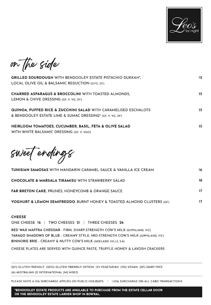 Menu_Leo's by Night_Bowral_image_old_2