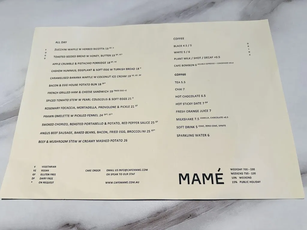 Menu_CAFÉ MAMÉ_Crace_image_old_2