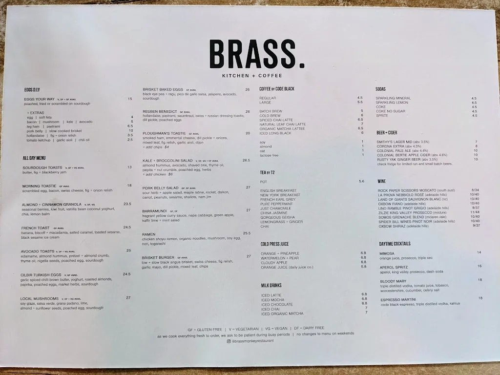 Menu_Brass Monkey_Buronga_image_old_2