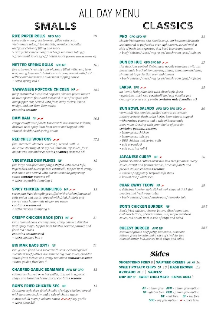 Menu_Glenroy Star Restaurant_Buxton_image_old_2