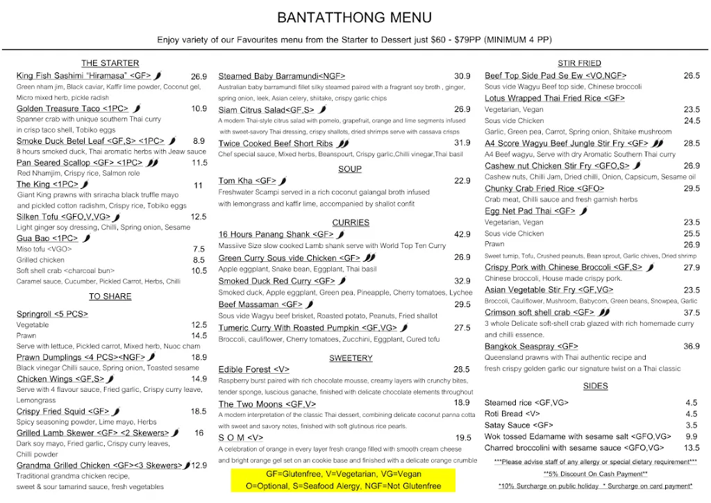 Bantatthong Thai Restaurant restaurant in Buxton