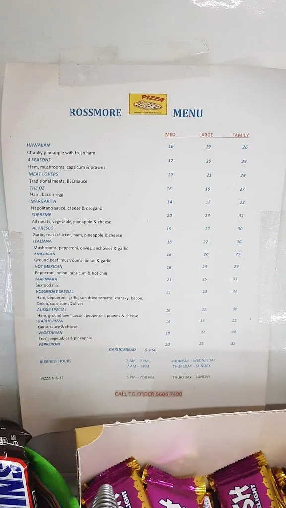Rossmore General Store_Cabramatta_menu_bild_3