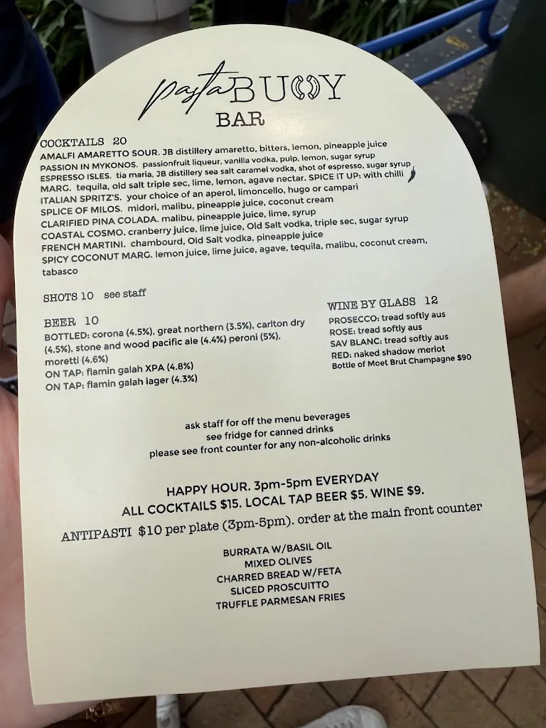 Pasta Buoy restaurant in Callala Bay