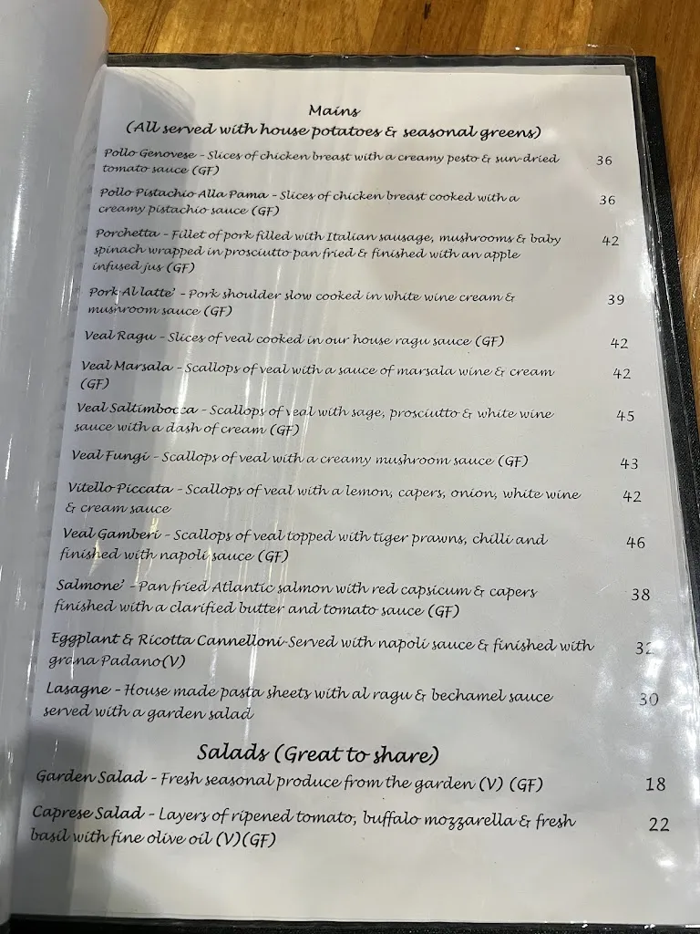 Delizioso restaurant in Camden Haven