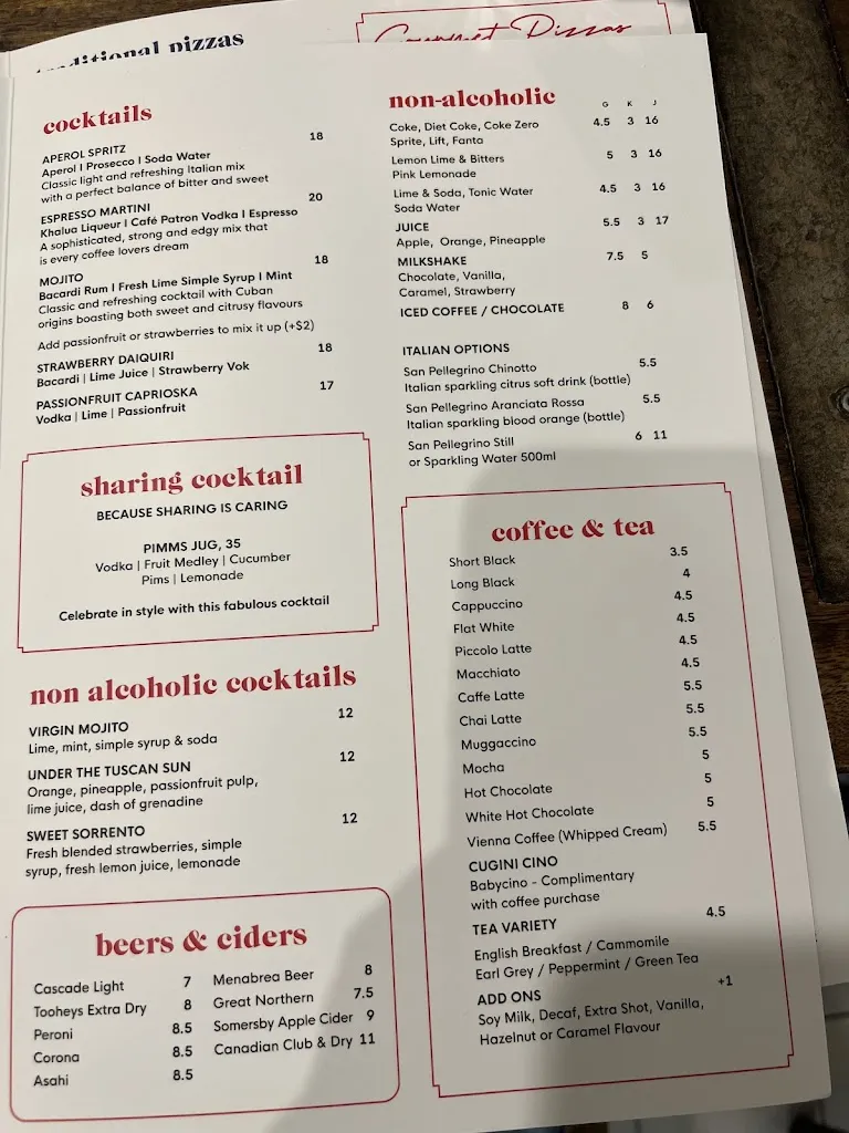 Menu_Cugini & Co Restaurant_Chifley_image_old_1