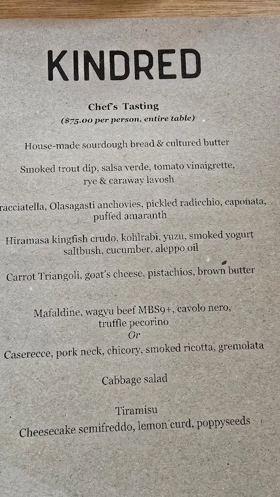 Menu_KINDRED Restaurant_Camperdown_image_old_3