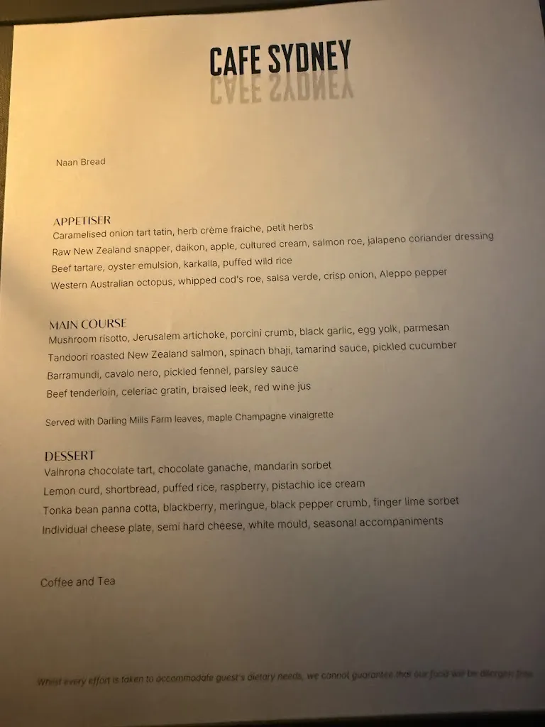 Cafe Sydney Restaurant_Camperdown_menu_image_1