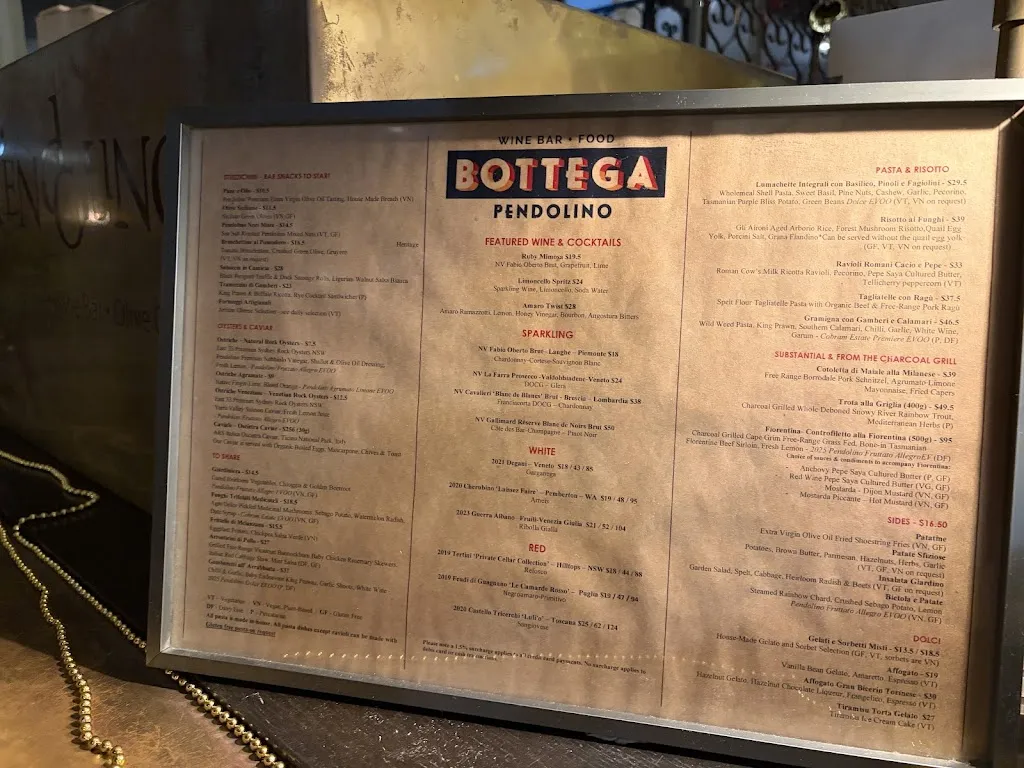 Menu_The Restaurant Pendolino_Camperdown_image_old_3