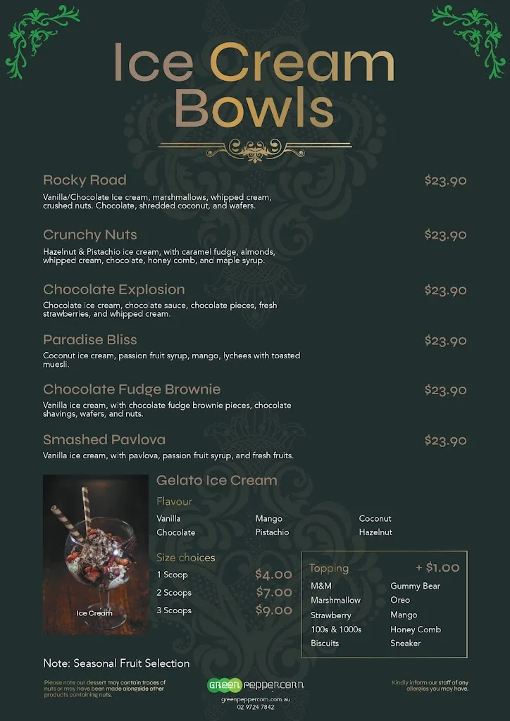 Green Peppercorn restaurant in Canley Heights