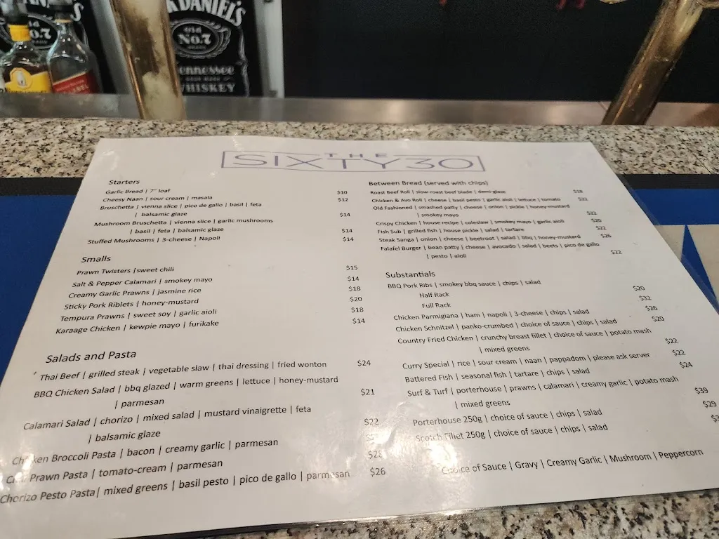 Menu_The Sixty 30_Carramar_image_old_1
