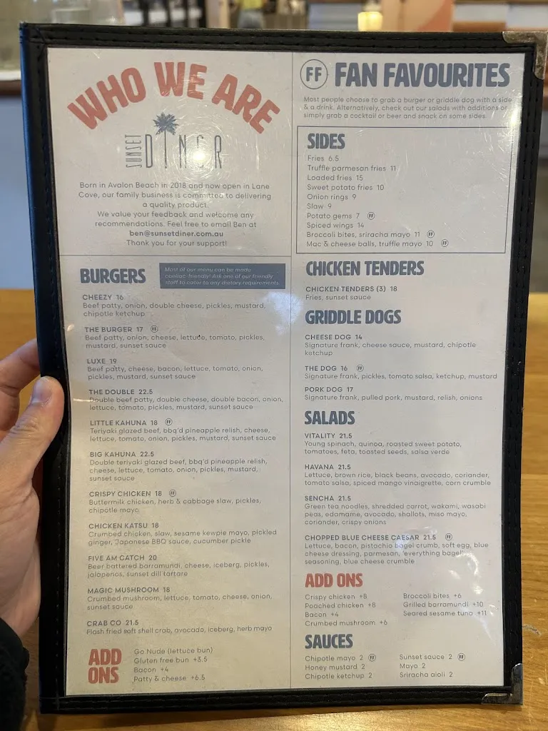 Menu_SUNSET DINER_Castlecrag_image_old_3