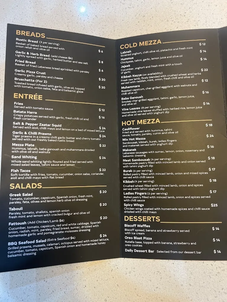 Menu_Mezza Aroma Restaurant_Catherine Field_image_old_3