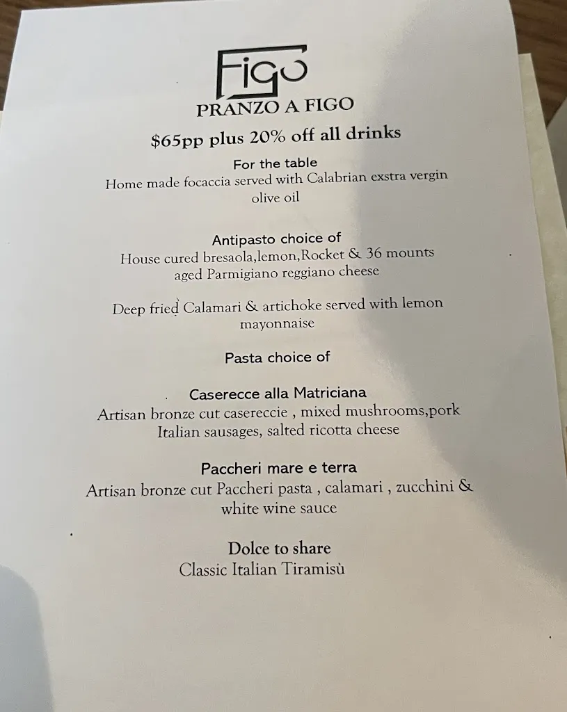 Figo Restaurant Bar_Centennial Park_menu_bild_2