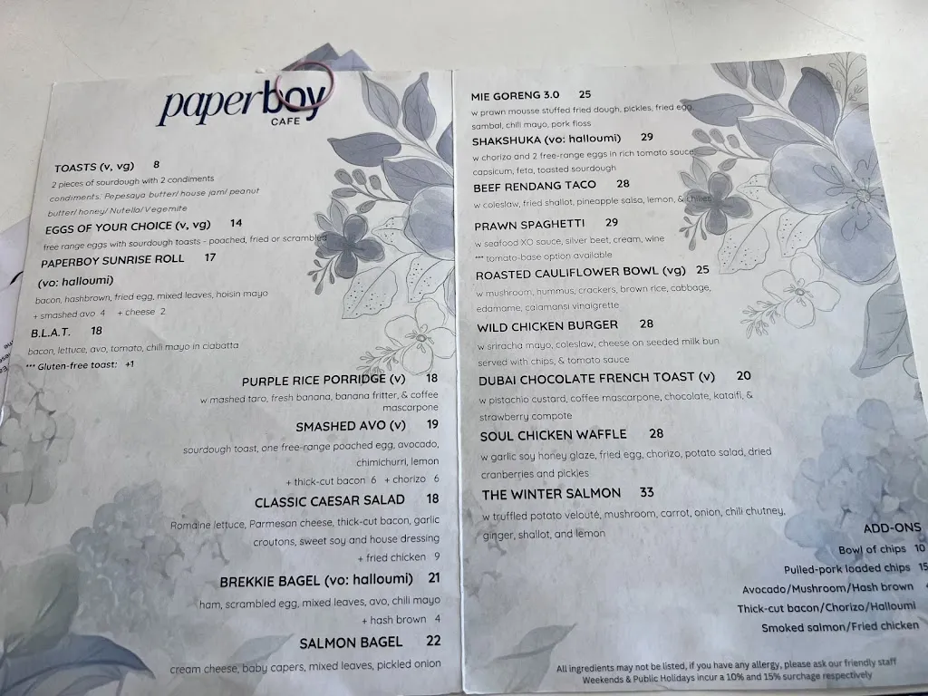Menu_Paperboy Concord_Chiswick_image_old_3