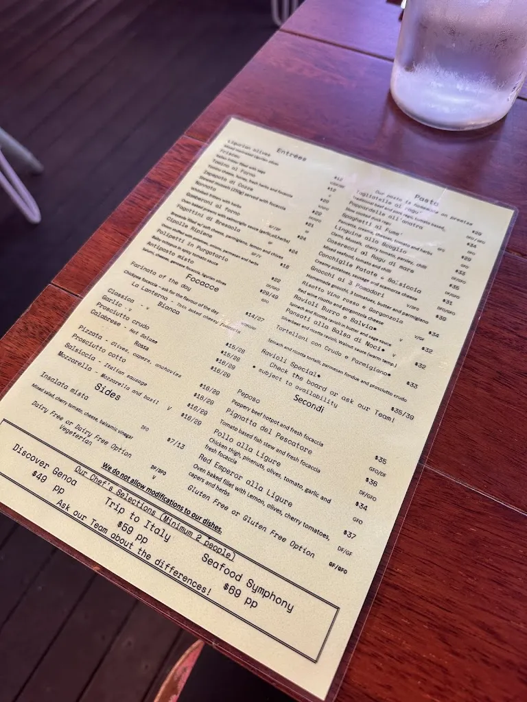 Menu_La Lanterna_Clontarf_image_old_1