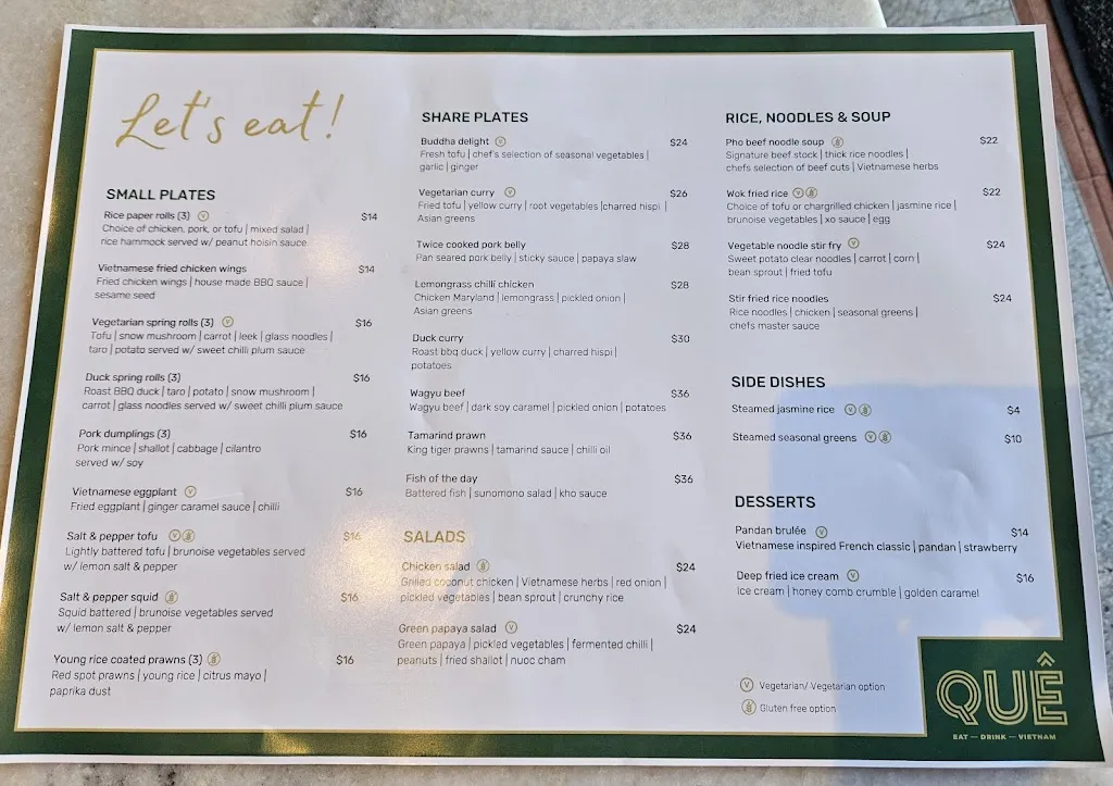 Menu_Quê Dining_Clontarf_image_old_2