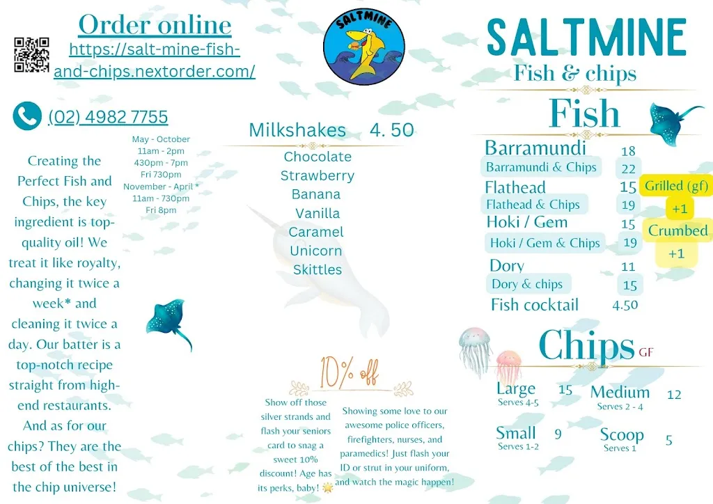Menu_Salt Mine Fish & Chips_Corlette_image_old_2