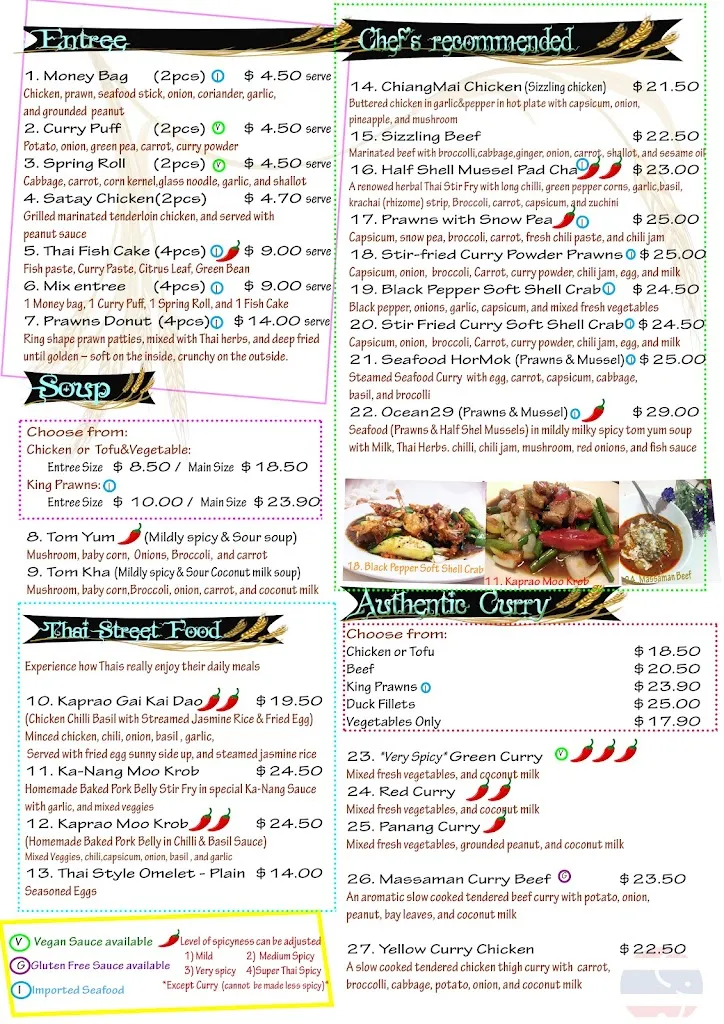 Memory Thai_Corindi Beach_menu_bild_2