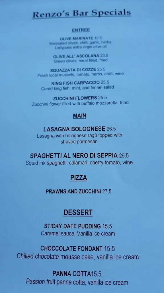 Renzo's Bar_Florey_menu_bild_3