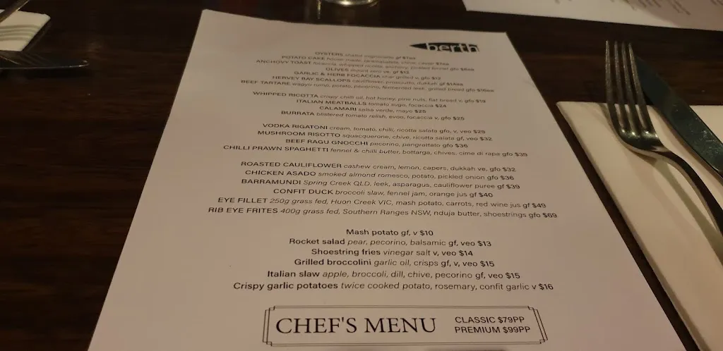 Berth Restaurant & Events restaurant in Florey