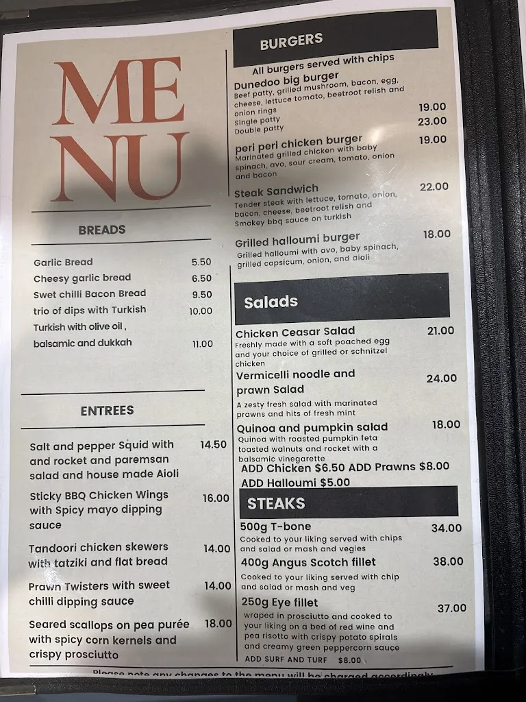 Menu_Hotel Dunedoo_Dunedoo_image_old_3