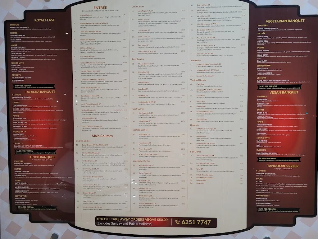 Taj Agra restaurant in Giralang