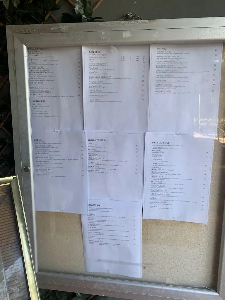 Menu_Amoretti's Abbotsbury_Edensor Park_image_old_2