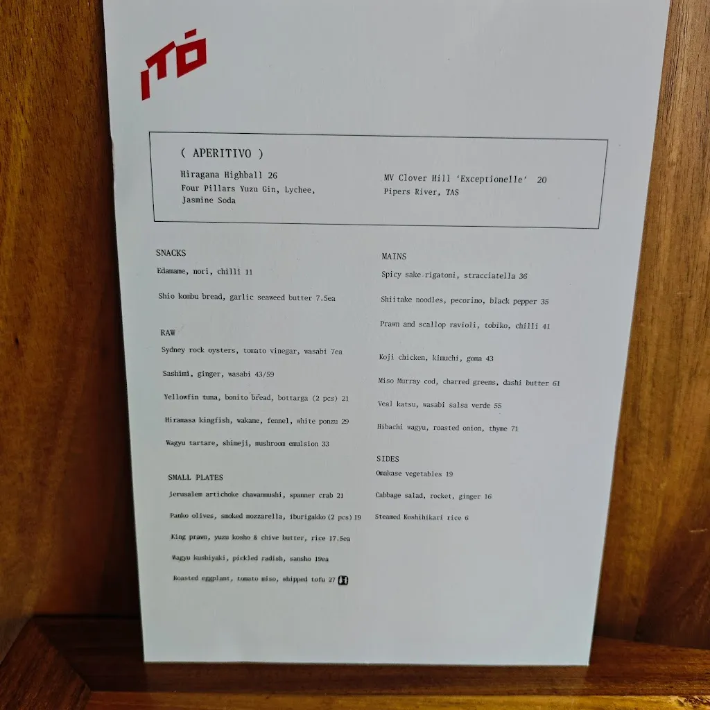 Menu_Itō Restaurant_Edgecliff_image_old_2