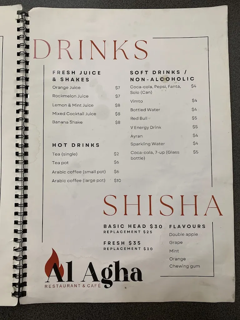 Menu_Al Agha Restaurant & Cafe مطعم الاغا_Epping_image_old_2