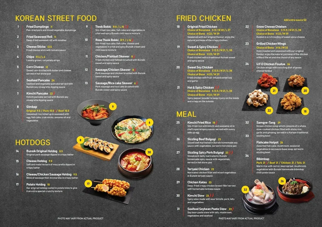 Menu_Bunsik Korean Restaurant_Griffith_image_old_1