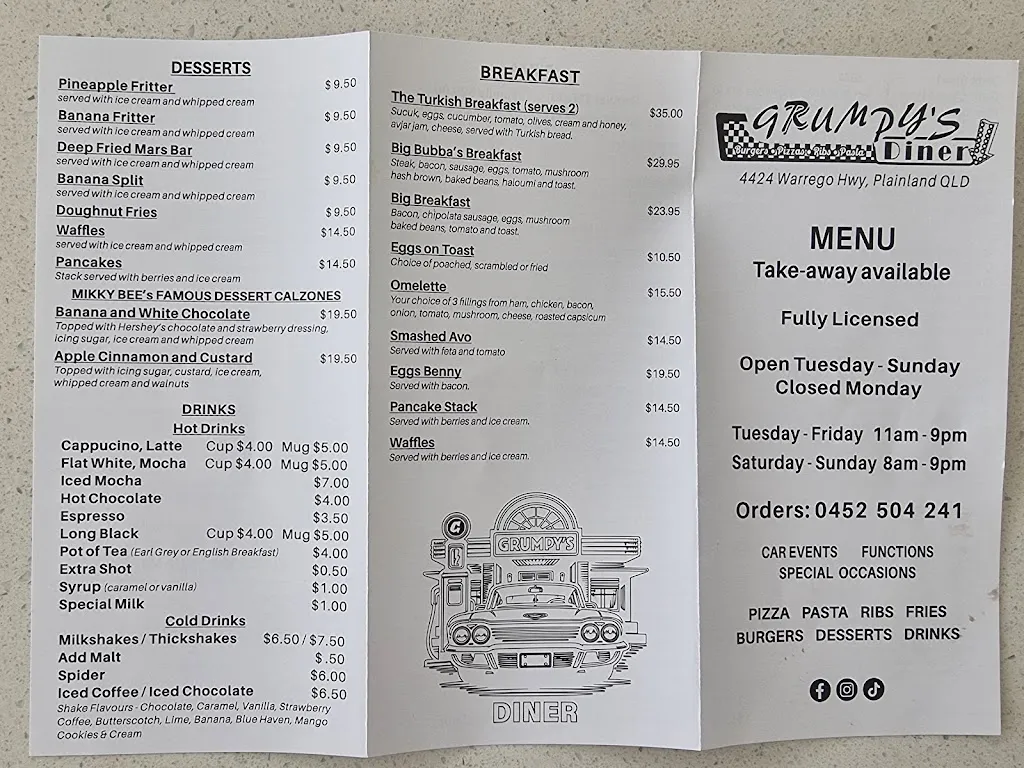 Menu_Grumpys diner_Forest Hill_image_old_1