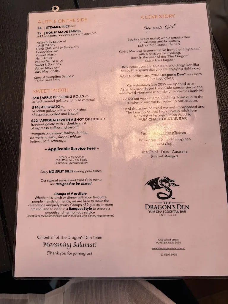 Menu_The Dragon's Den_Forster_image_old_2