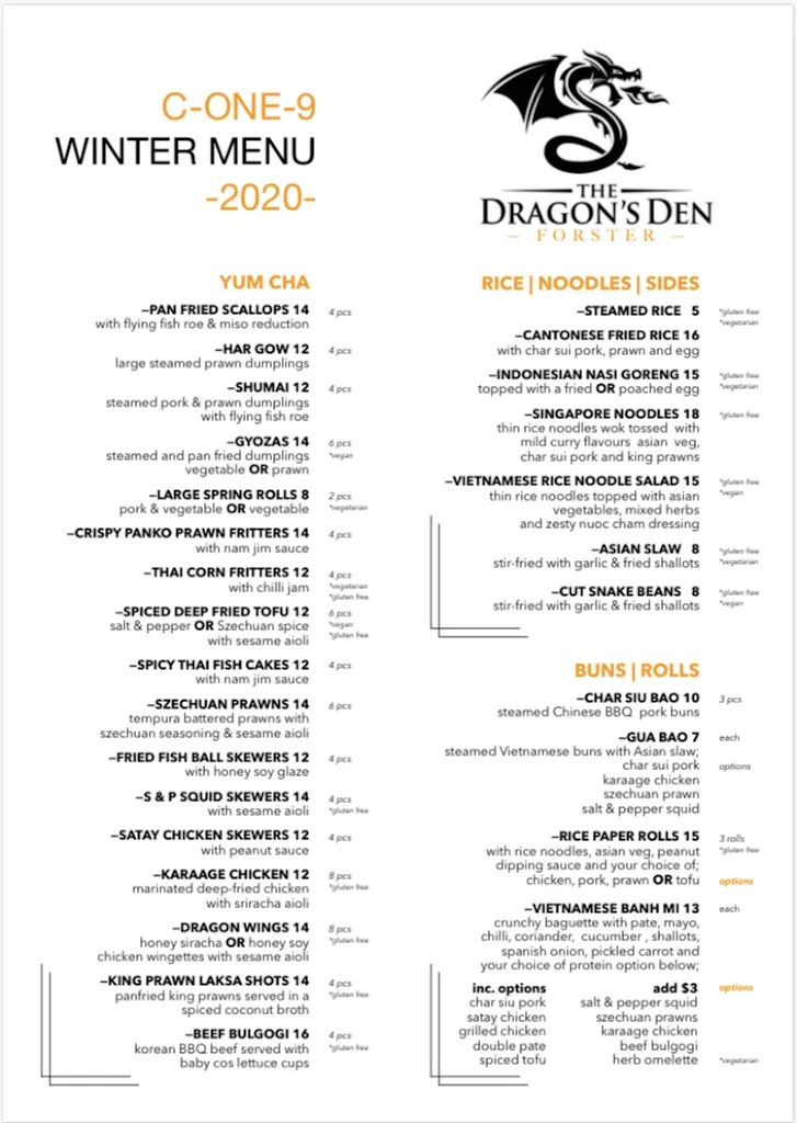 Menu_The Dragon's Den_Forster_image_old_3