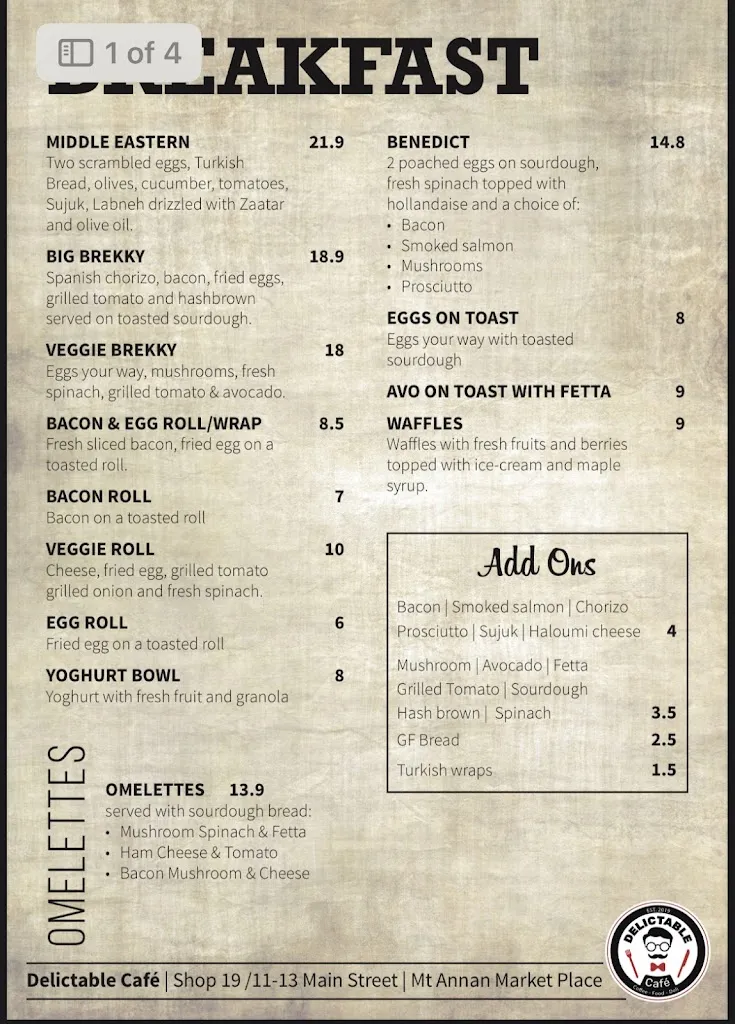 Menu_Delictable Cafe_Glen Alpine_image_old_2